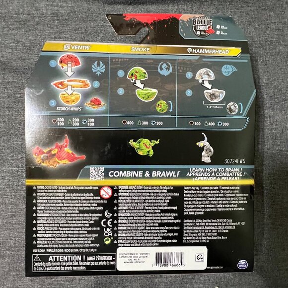 Bakugan Starter Pack Special Attack Ventri, Smoke and Hammerhead - Picture 4 of 4